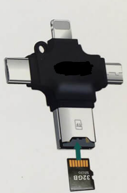 SD Card Reader. Lightning, Type-c, Micro-USB